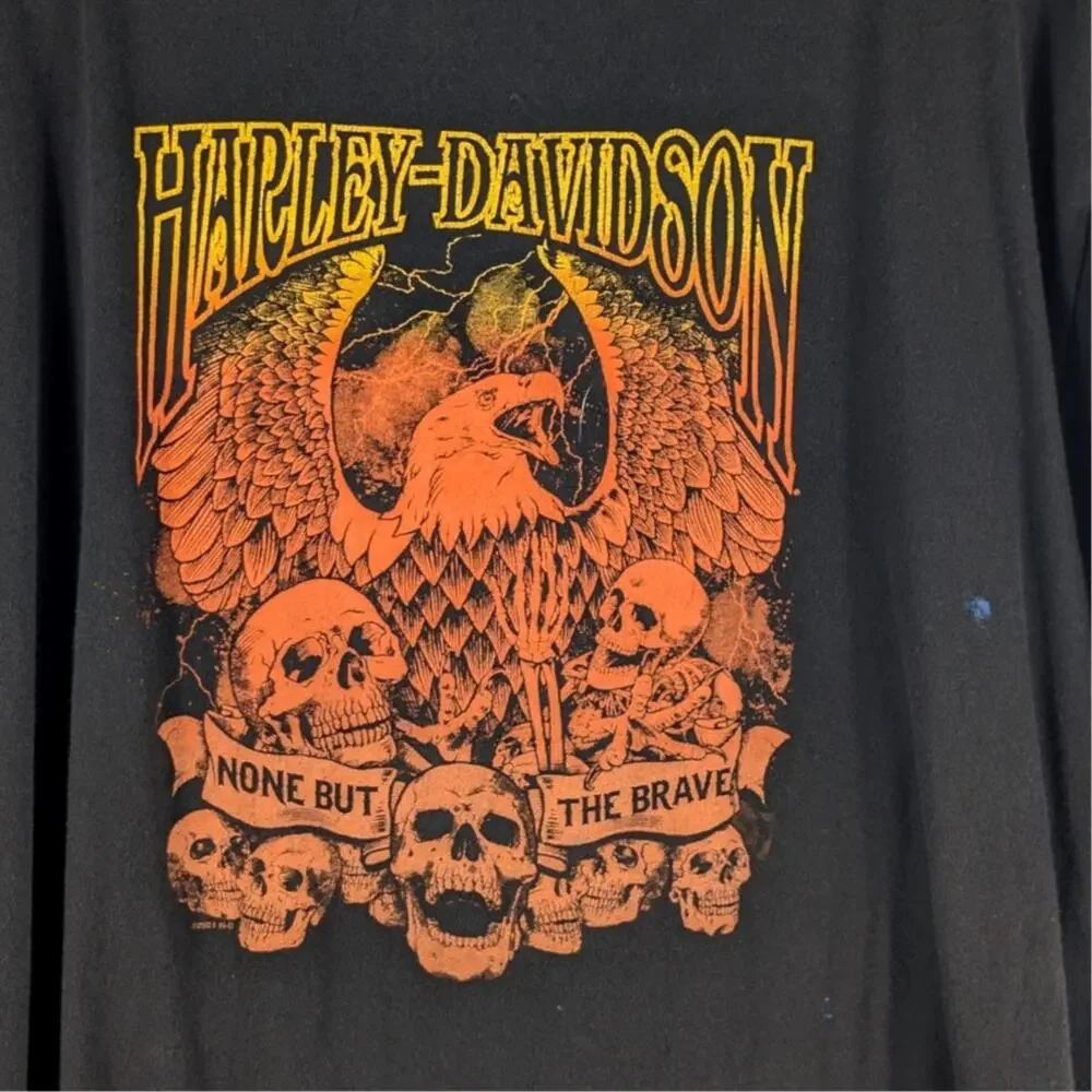Harley Davidson L Graphic T Shirt Men Black Short Sleeve Killer Creek Roswell GA - Picture 2 of 4